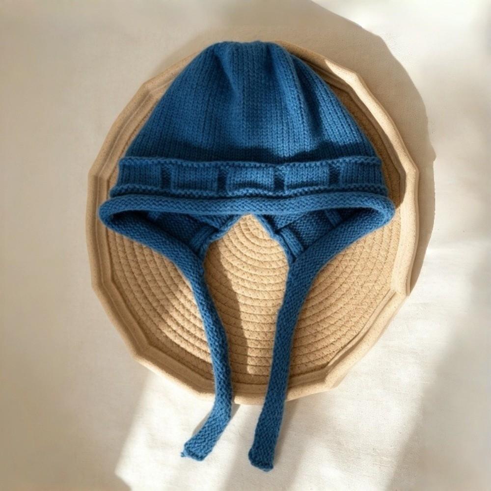 Plush Winter Knitted Hat Anti-cold Warm Beanie Hat Fashion Ear Protection Hat Women