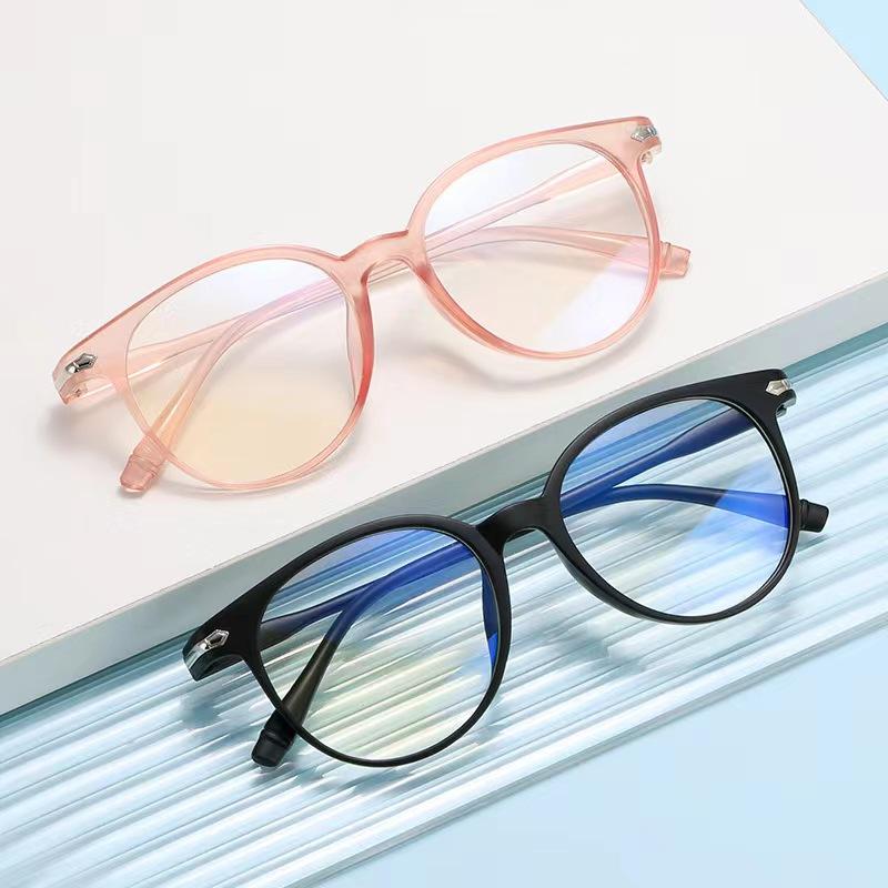 Anti-Blue Light Radiation Computer Men'S Plain Glasses Women'S Tide Big Face Flat Mirror Myopia Glasses Frame Flat Mirror