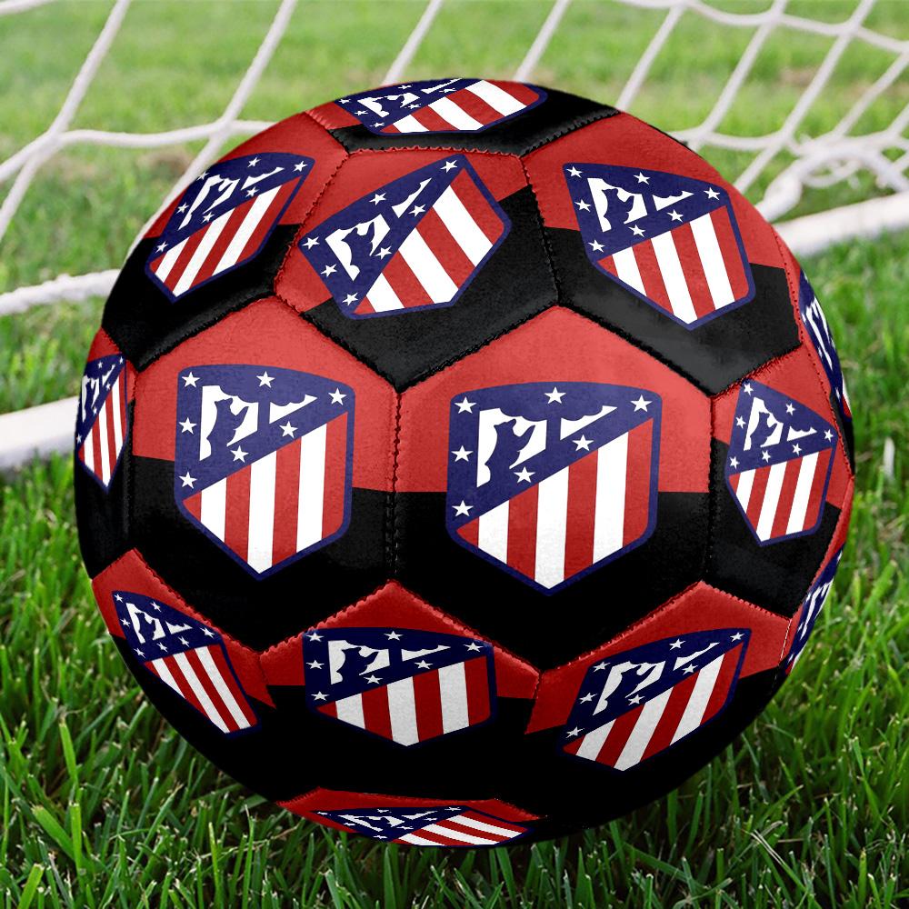 Atletico Football Club Printed Size 5 Soccer Balls, High-Quality, Anti-Slip, Protective Football, A Unique Gift , Birthdays, Christmas Gifts