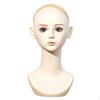 Mannequin Head Matte Display Bust Realistic Hairpiece for Hair Stylists, Cosplayers,