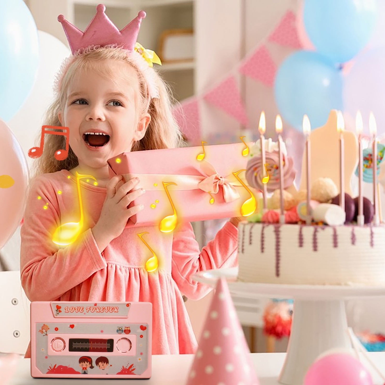 

Recordable Cassette Tape, A Valentine s Day Gift—a 60-second Voice Message Recorder, Perfect For Anniversaries And Birthdays One Size