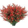 8 Bundles of Lifelike Artificial Flowers for Outdoor Home Garden Decor Vibrant Faux Plants for Patios and Walkways