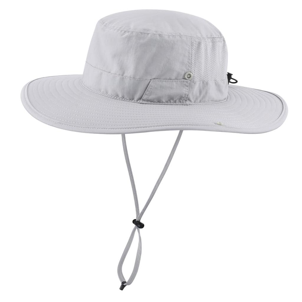 Unisex UPF Wide Brim Sun Safari Fishing Boonie Light Gray [Connectyle] 50+ Hat, Breathable, Hat, Hat, Hat, Outdoor, Hiking, Mountaineering,