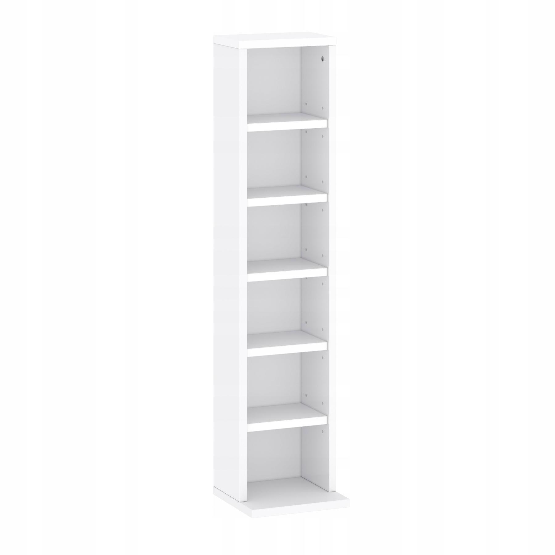 CD/DVD Shelf 92cm Adjustable Shelves White