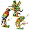MOC Animals Rhinoceros Beetle Building Blocks Set Artificial Among Chameleon Unicorn Parrot Bird Insect Bricks Toy Children Gift