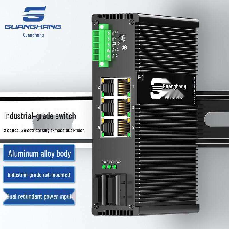 Guanghang Unmanaged Industrial Fiber Optic Transceiver
