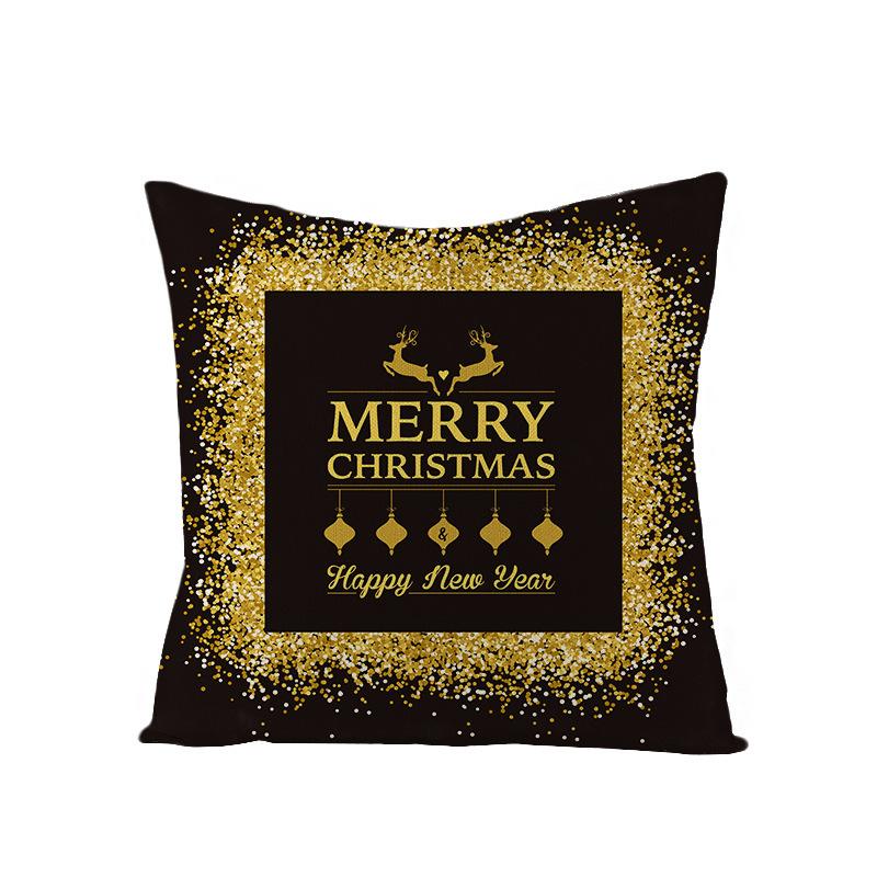 Black Gold Series Throw Pillow Covers With Digital Printing Of Short Plush Fabric Car-Shaped Sofa Cushion For Office Home Decor