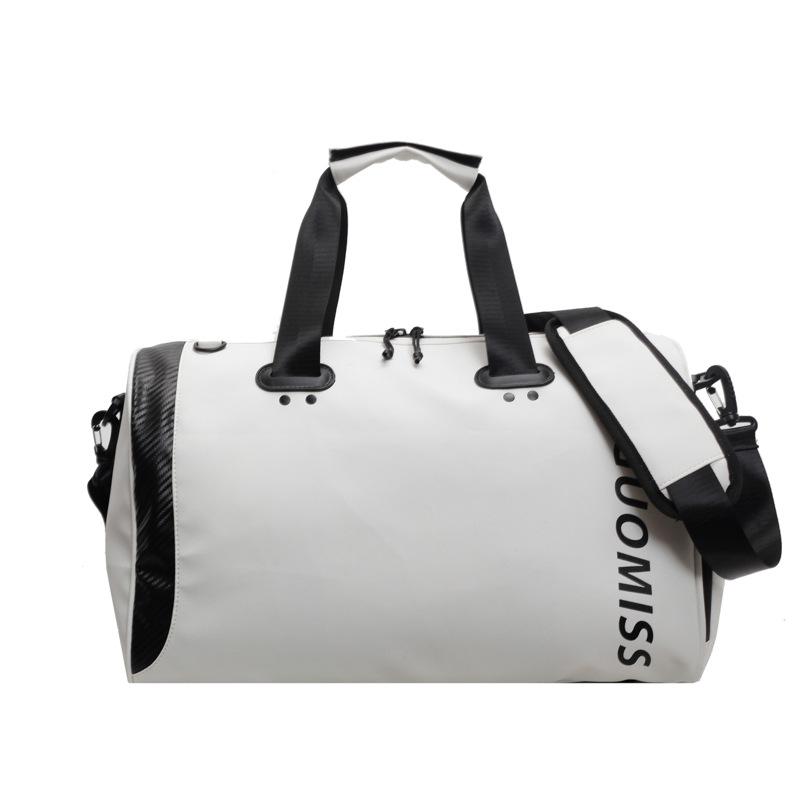 New large-capacity travel bag women's short-distance storage duffel bag men's dry and wet separation sports fashion letter fitness bag