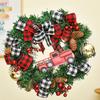 Christmas Wreath Ornaments Interesting Window Door DIY Scene Layout Simulation Pine Hanging Decoration Holiday Pendant Prop