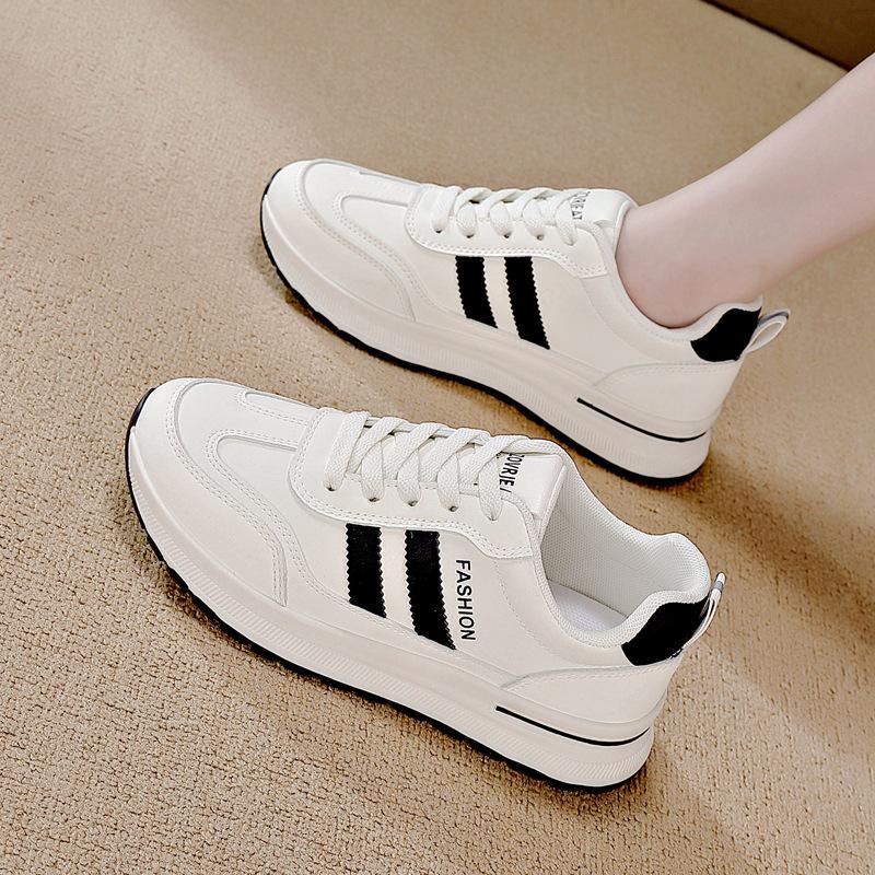 

Женские кожаные кроссовки больших размеров на мягкой подошве - Весенне-осенняя повседневная обувь для бега, в стиле Форреста Гампа, модная обувь для путешествий для всех возрастов. 40