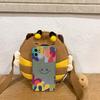 Cute little bee capybara nylon oblique span bag girl student lightweight versatile oblique span cartoon small round bag