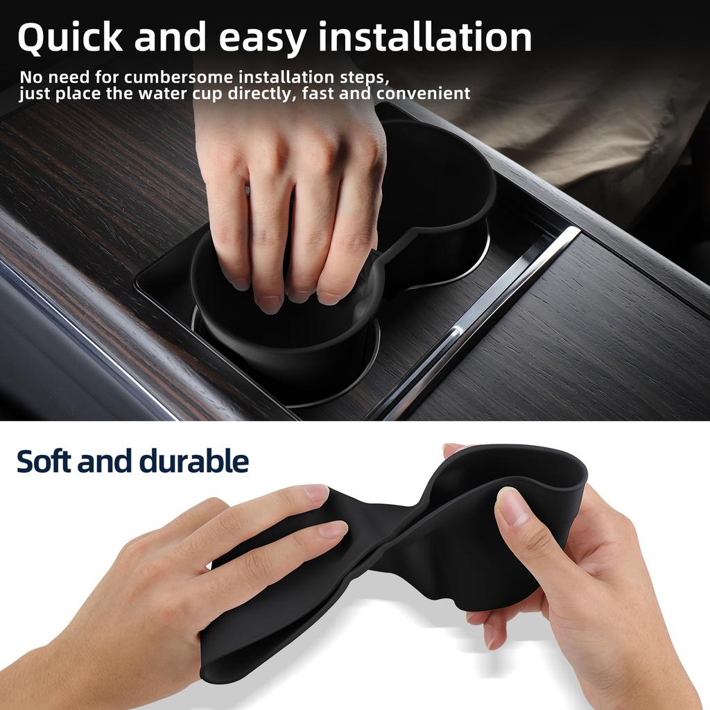 For Tesla Model X Under Seat Storage Box Center Console Wireless Charging Pad Armrest Storage Pad Organizer Tray Accessories 8Pc