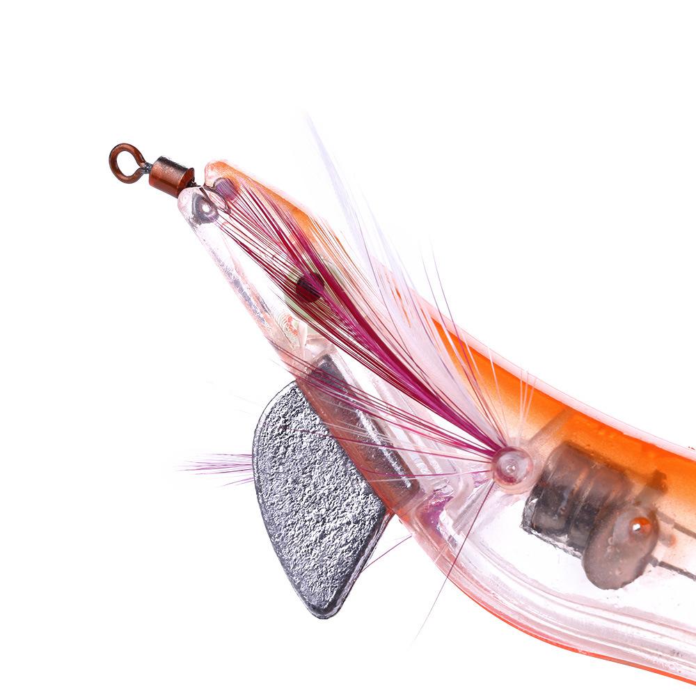 High Quality Flashing LED Light Squid Jig Hook Artificial Fishing Lures Octopus Cuttlefish Shrimp Hard Bait