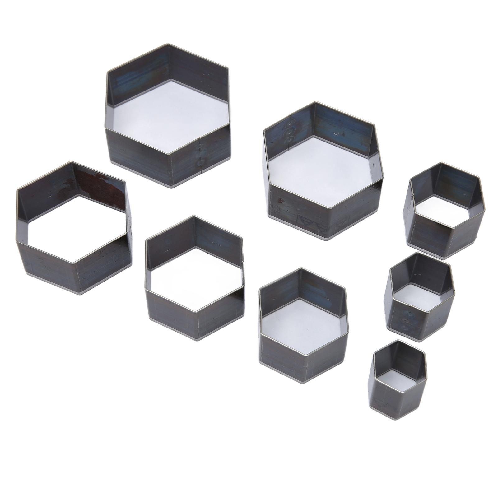 

8 шт. Кожаный пробойник Форма шестиугольника Сверх острая Высокоуглеродистая сталь Полый пробойник Резак для