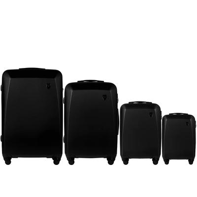 Set of 4 Wings Plover Black Suitcases