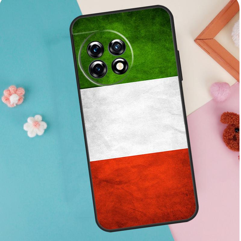 Italy Flag Case For OnePlus 13T 10T 8T 10R 12R 13R 15R 11 12 13 15 Nord CE 5 2 3 4 Lite N20 N30 Cover