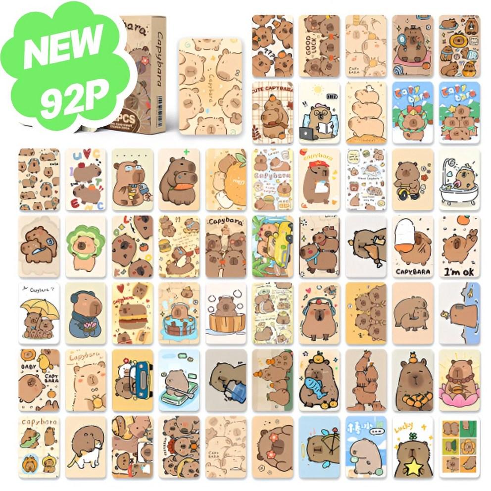

Welloby Capybara Photo Lomo Photocard Sticker Set