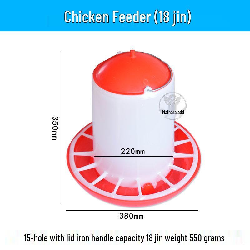 Automatic Chicken Feed and Water Trough for Poultry