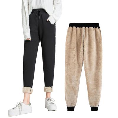 Winter Frauen Dünne Fleece Hosen Jogginghose Workout Lässige Dicke Warme Weibliche Sport Hosen Laufen Pantalones Mujer