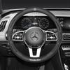 38cm Leder 3D Prägung Anti-Rutsch Lenkradbezug für Mercedes Benz C-Klasse E-Klasse S-Klasse GLA GLB GLC GLE GLK GLS