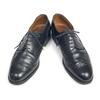 Rare Vintage JM Weston SYLVESTRE VINCENT Size 8D 26.0cm Wingtip Dress Shoes Black(USED)