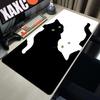 Yin Yang Black & White Cats Mouse Pad, Minimalist Feline Desk Decor Cute HD Desk Extended Gaming Keyboard Mats Large XXL Gamer