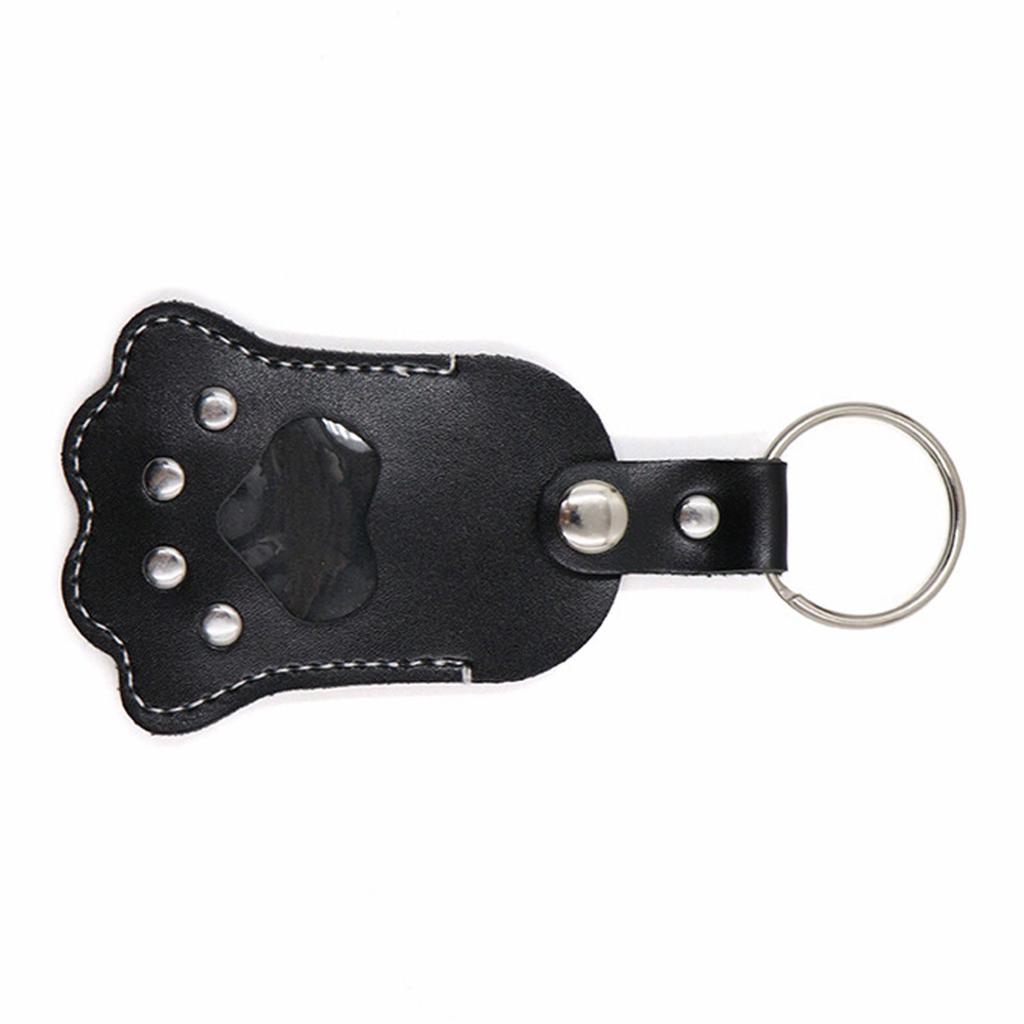 PU Leather Pet Hair Memorial Keychain With Secure Storage Pouch For Cats Dogs Souvenir Personalised Animal Furs Holder
