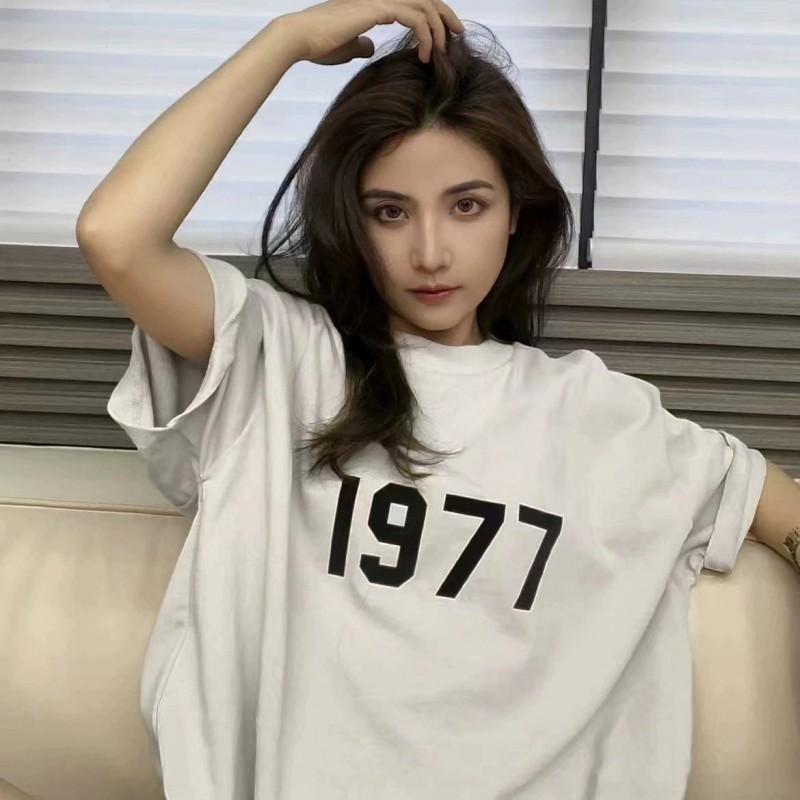 Men Women Couple Short Sleeve T Shirts Loose Fit Graphic Tees Casual Streetwear