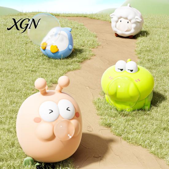 Portable Stress Relief Toy Bubble Animal Squeeze Popping Eyes Rabbit Hand Exercise Anti-Anxiety Frog Sheep Penguin Snail Pinch Desk TPR Reliever
