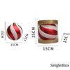 3/2/1Pcs Pumpkin Balls Christmas Tree Ornament Plastic DIY Crafts Painted Christmas Gifts Boxes Pendant Hanging Ornament