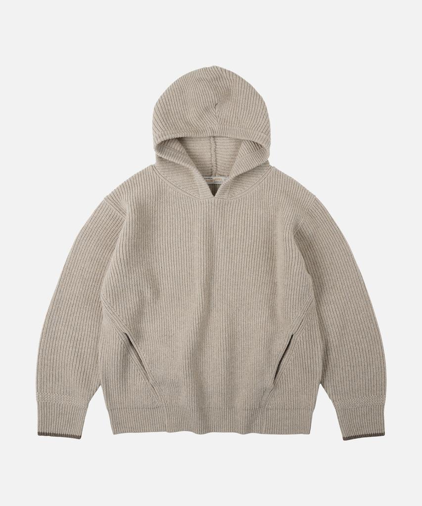 FRIZMWORKS Kangaroo Knit Pullover Hoody _ Oatmeal