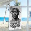 2pac Personalized Name Beach Towel Quick-Dry Soft Microfiber Portable for SwimmingBeachCamping Travel Beach AccessoriesGym