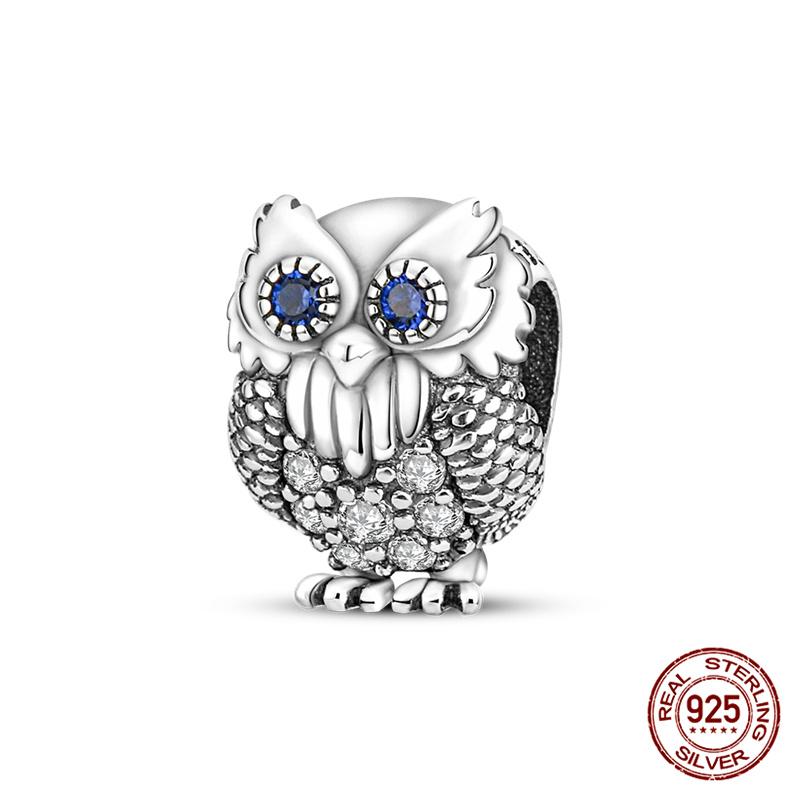 Originale Eulenperlen, 100 % Kupfer, Glückskatzen-Elefanten-Anhänger, passend für Originalarmbänder, DIY-Schmuckherstellung, Geschenk für Frauen