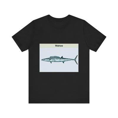 Wahoo Fisch Kunst Kurzarm T-Shirt Grafikdruck Rundhals Unisex Geschenk