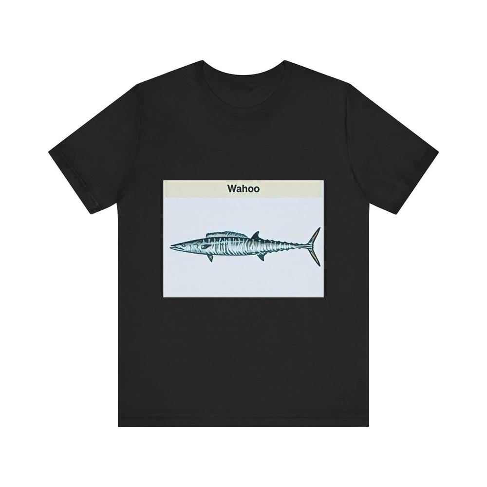 

Wahoo Fish Art Short Sleeve Tee Shirt Graphic Print Crewneck Unisex Gift 2XL