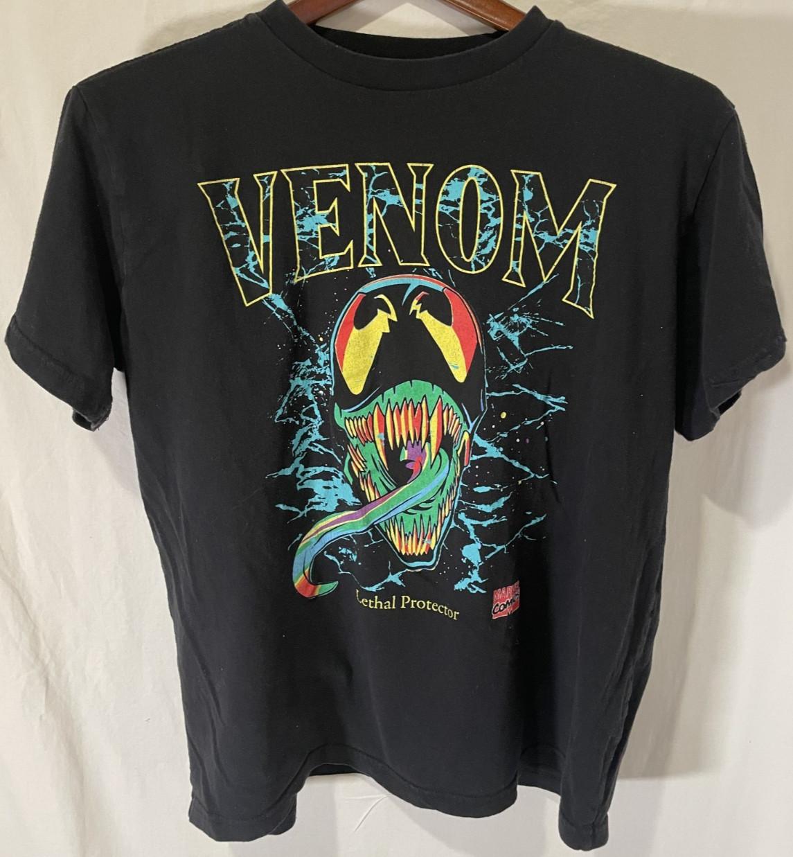 Marvel Comics Venom Lethal Protector Superhero T-Shirt Black - L S