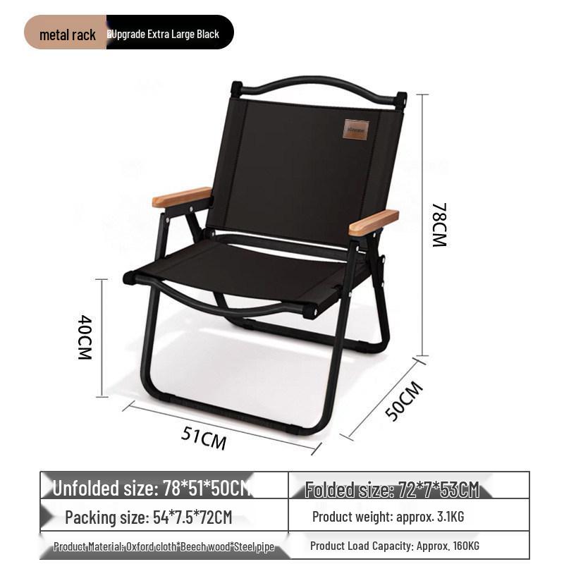 Kermit Outdoor Folding Chair: Camping, Fishing, and Beach Stool