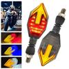 Motorcycle LED Two-color Turn Signal Lamp Turn Signal Light with Arrow Turning Direction Light Motorcycle Indicators Accessories