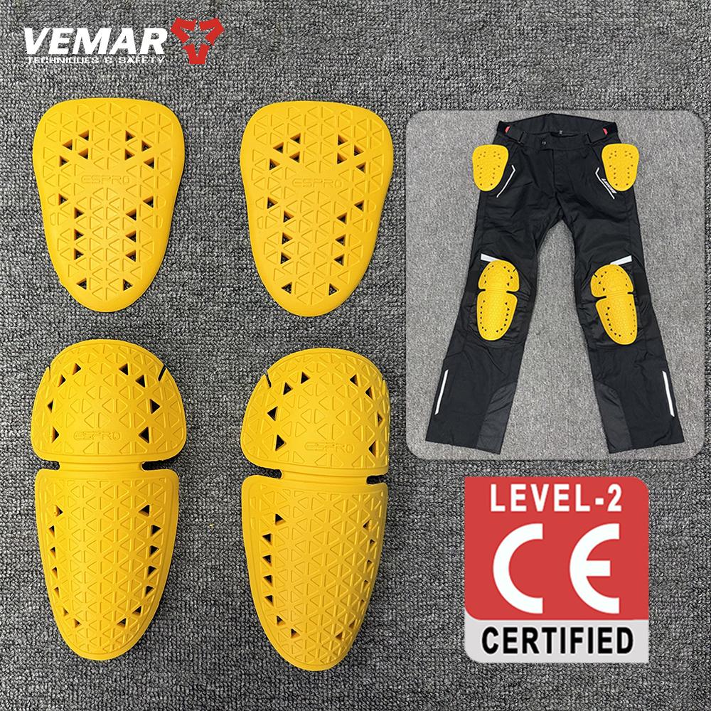 New Level 2 Motorcycle Pants Jeans Insert Protective Gear Knee Hip Protection Thicken Motorbiker Racing Riding Kneepads