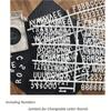 3 Sets/510Pcs Board Letters Characters Letter Set for Changeable Felt Letter Board Letters, Symbols for Sign Message Board White Plastic
