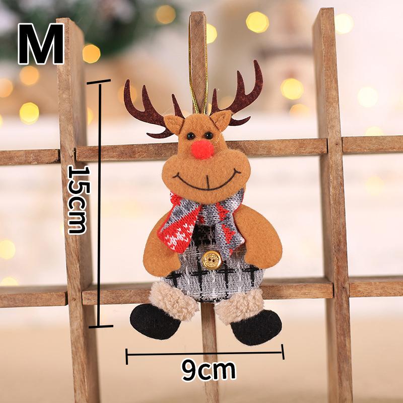 1PC Craft Hanging Pendant Gift Christmas Doll Cloth Decor Xmas Tree Ornament For Home Kids Toys