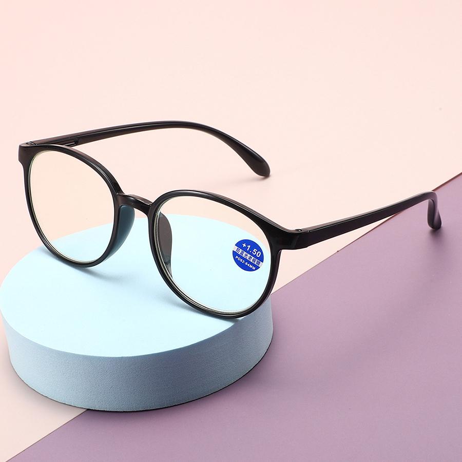 New Reading Glasses Women Presbyopia Anti Blue Light Reading Eyeglasses Men Mother Round Eyewear +1.0 +1.5 +2.0 +2.5 +3.0 +4.0