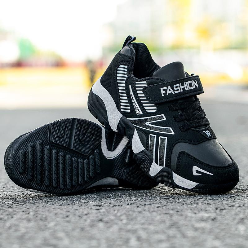 Boys' shoes spring and summer new breathable mesh medium and older children's casual shoes leather running shoes children's sports shoes