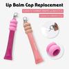Practical Donut Silicone Keychain Cap Accessories Portable Durable Holder Keychain Compatible For Lipgloss Storage And Balm Cap