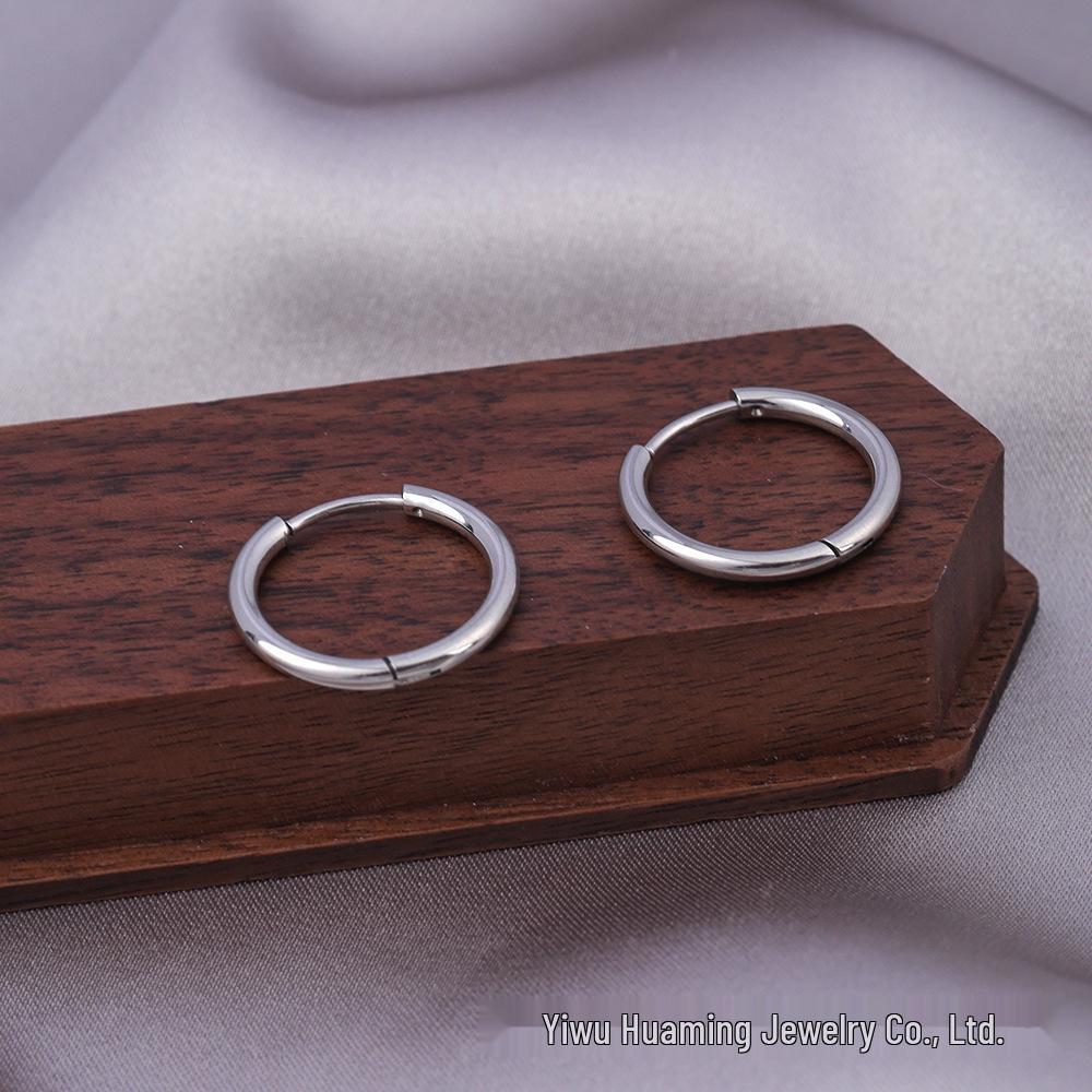 

Стильные золотые серьги-каффы в виде круга - Ювелирные украшения класса люкс для модных женщин