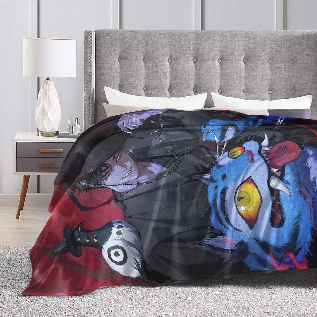 Saja Boys Jinu Kpop Demon Hunters Coperta Tigre Derpy Calda Morbida Novità Peluche Coperta Plaid Per Copriletto in Flanella