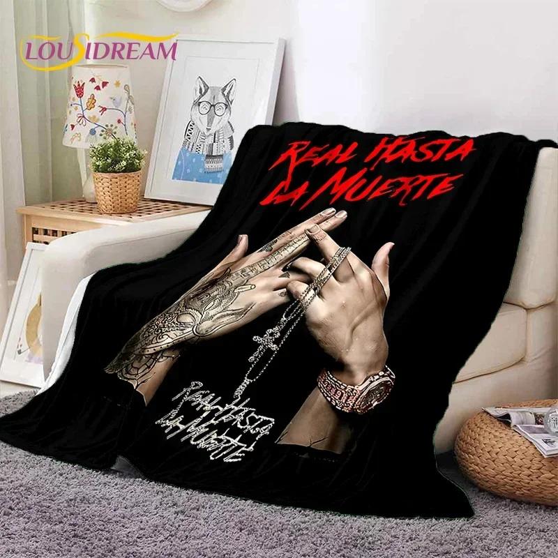 Rapper Singer Free Anuel AA Hip Hop Blanket,Soft Throw Blanket for Home Bedroom Bed Sofa Picnic Travel Office Cover Blanket Kids