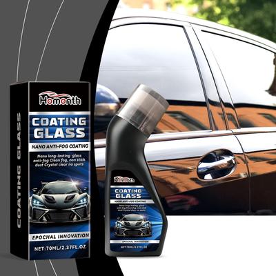 Nano Anti-Fog Glass Coating for Car Windshield, Long-Lasting Anti-Fog & Water Repellent Spray for Auto Windows, Mirrors 70ml