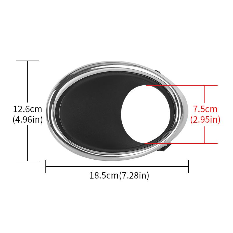 Left Right Chrome Front Fog Light Cover Trim Lamp Bezel For Nissan Qashqai J11 2014 2015 2016 2017 UK Car Replacement Parts