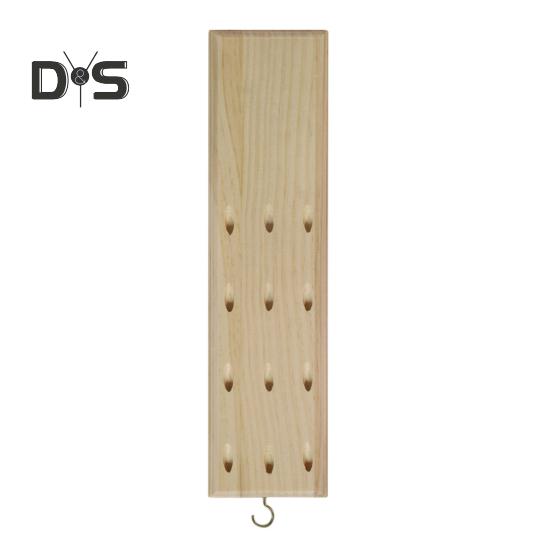 Duvara Monte Dart Tutucu Ahşap Dartlık 12 Uçlu Dart Standı Metal Kancalı ve Aksesuar Saklama Çantalı Teşhir Rafı